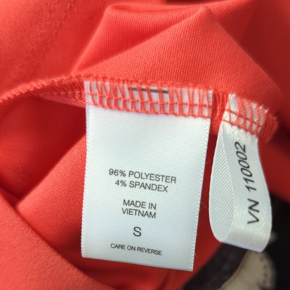 00163 NY Co Boatneck Wide Leg Jumpsuit Red Orange size Small Business casual - Picture 8 of 9